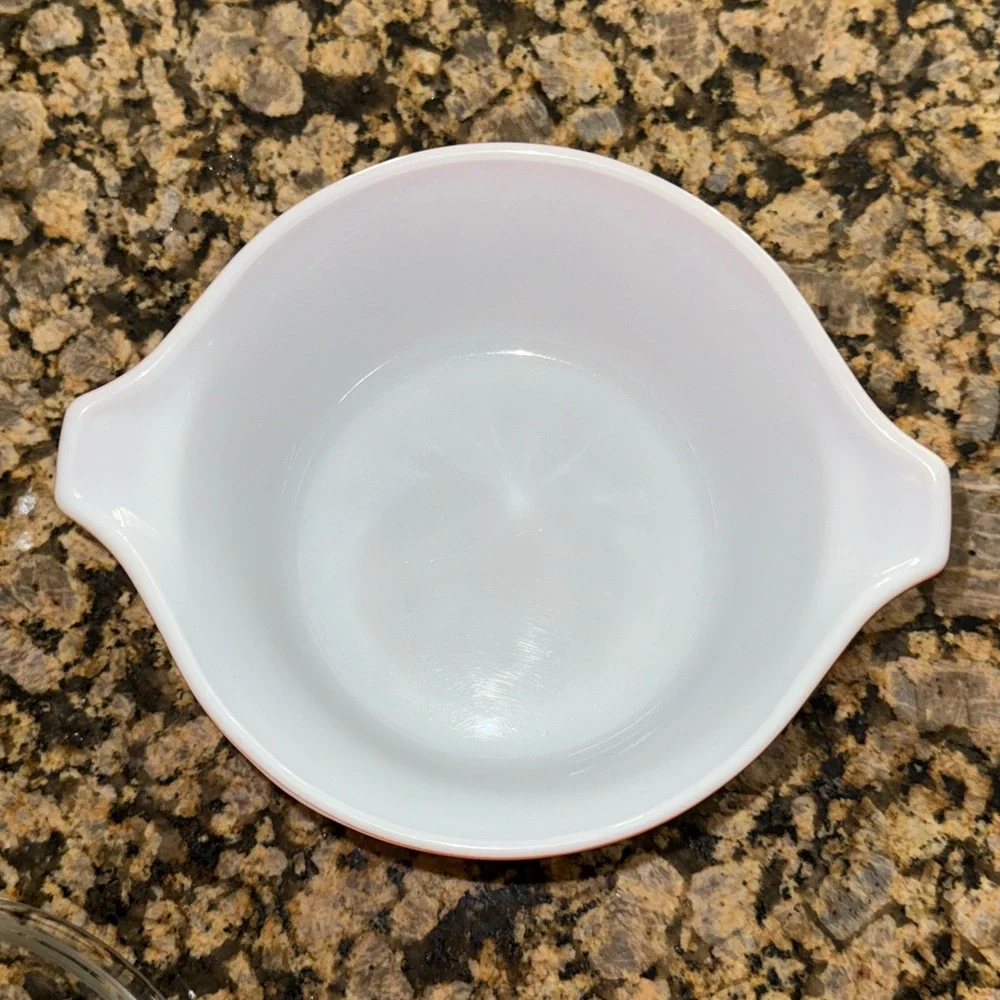 70s Vintage Small Pyrex Autumn Harvest Wheat Bakeware Casserole Bowl Lid 473-B
